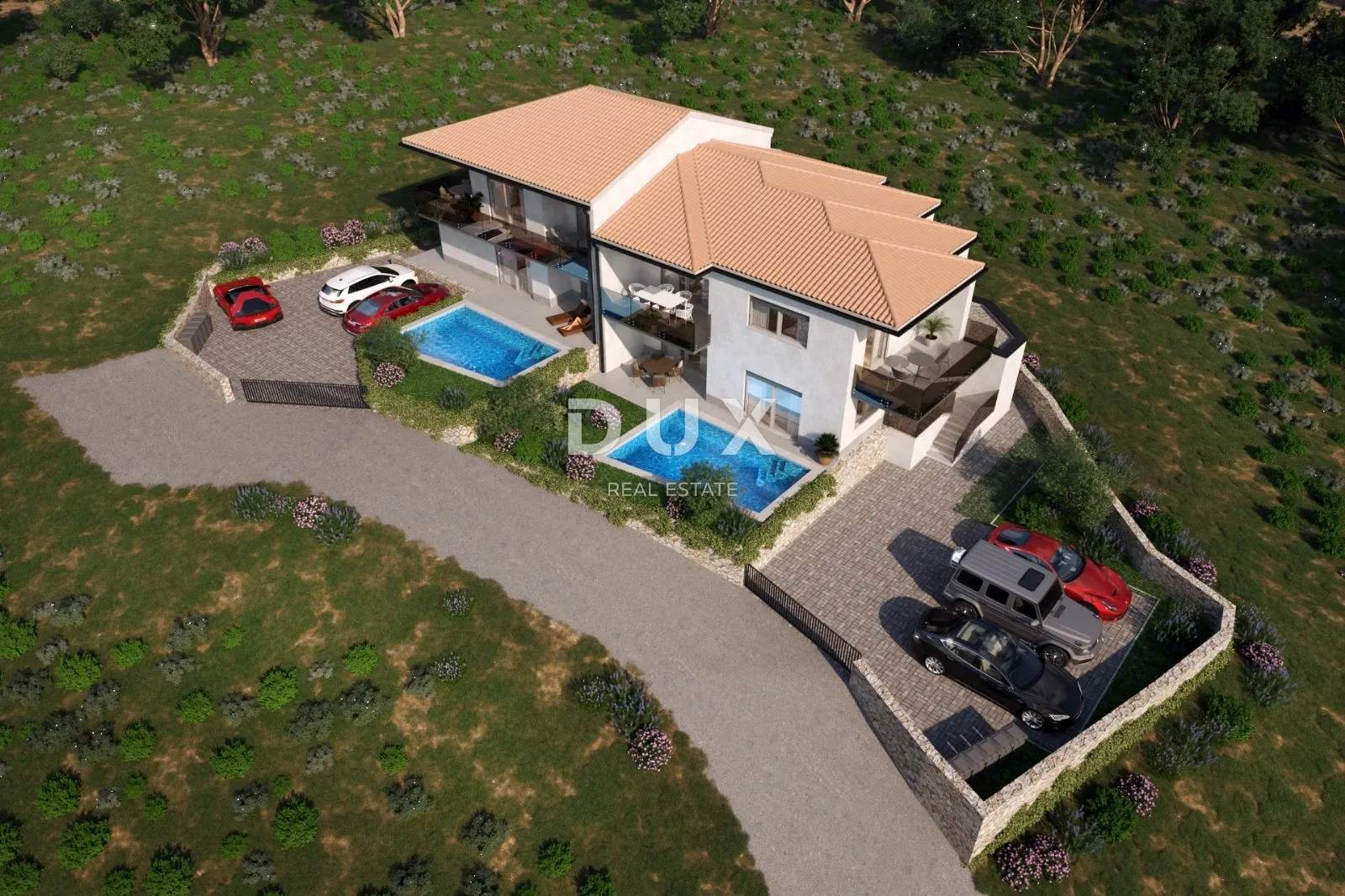 otok krk, vrbnik - stan 2s+db, pogled na more i šarmantnu jezgru vrbnika - slika 6