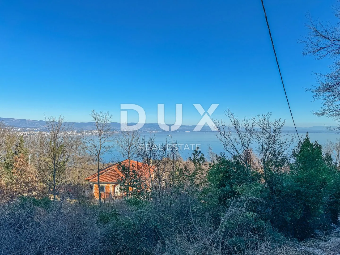 OPATIJA, LIGANJ - zemljište s građevinskom dozvolom za dvije duplex vile s bazenom - Oprić, Opatija