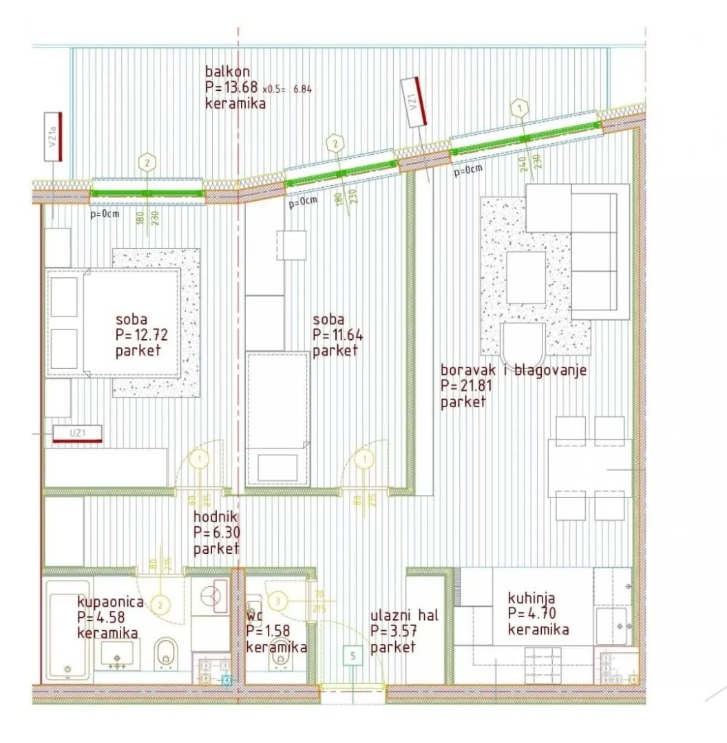 istra, poreč - penthouse 120m2, novogradnja 800m od mora! - slika 8