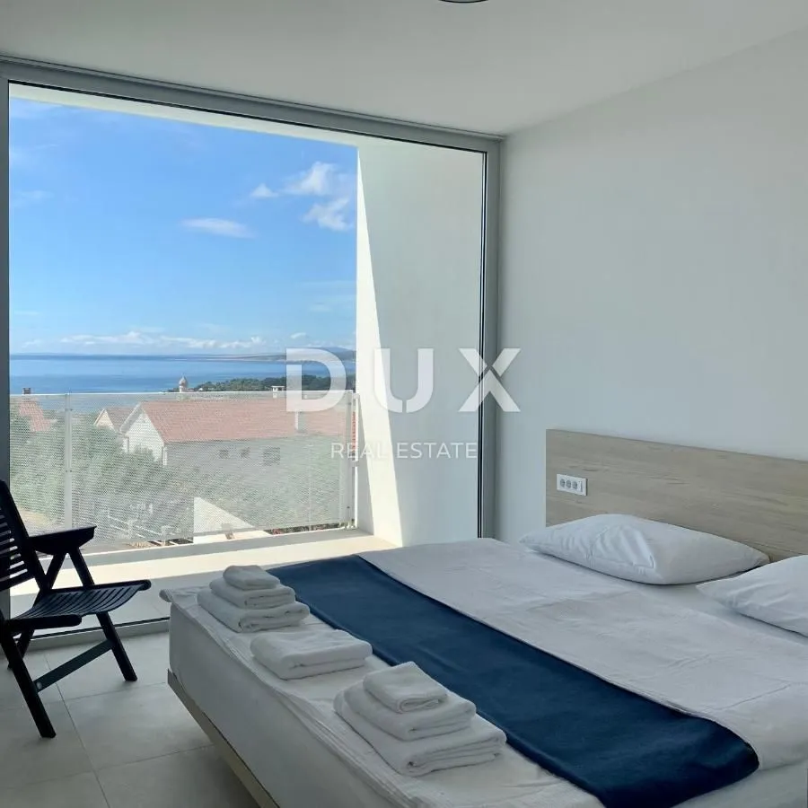 otok krk, grad krk - moderna vila s dva stana i 2 bazena - slika 8