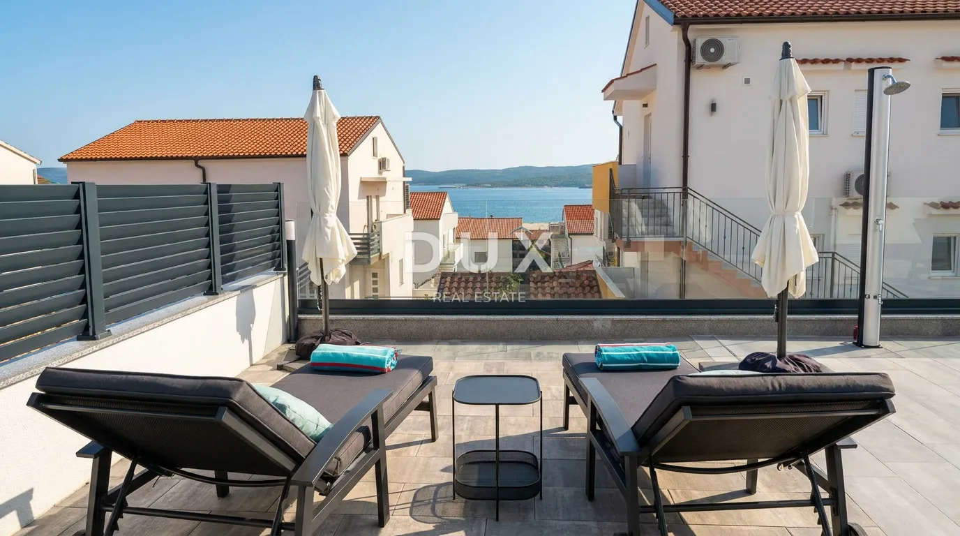 Crikvenica, Hrusta, stan 62 m², privatni bazen, pogled