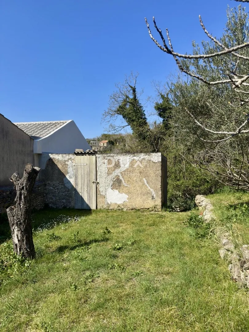otok krk, bašćanska draga, starina, kuća, 68 m2, potencijal, investicija - slika 2