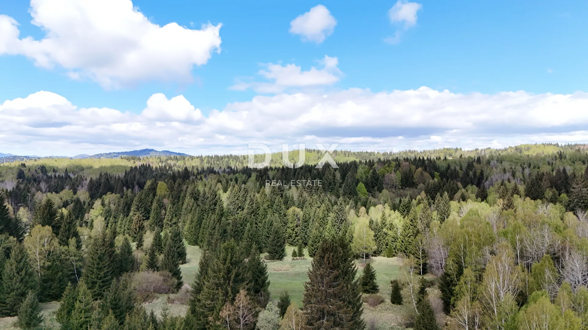 GORSKI KOTAR, HLEVCI – Poljoprivredno zemljište 3890 m2, pogled na livade i šumu - Hlevci, Skrad