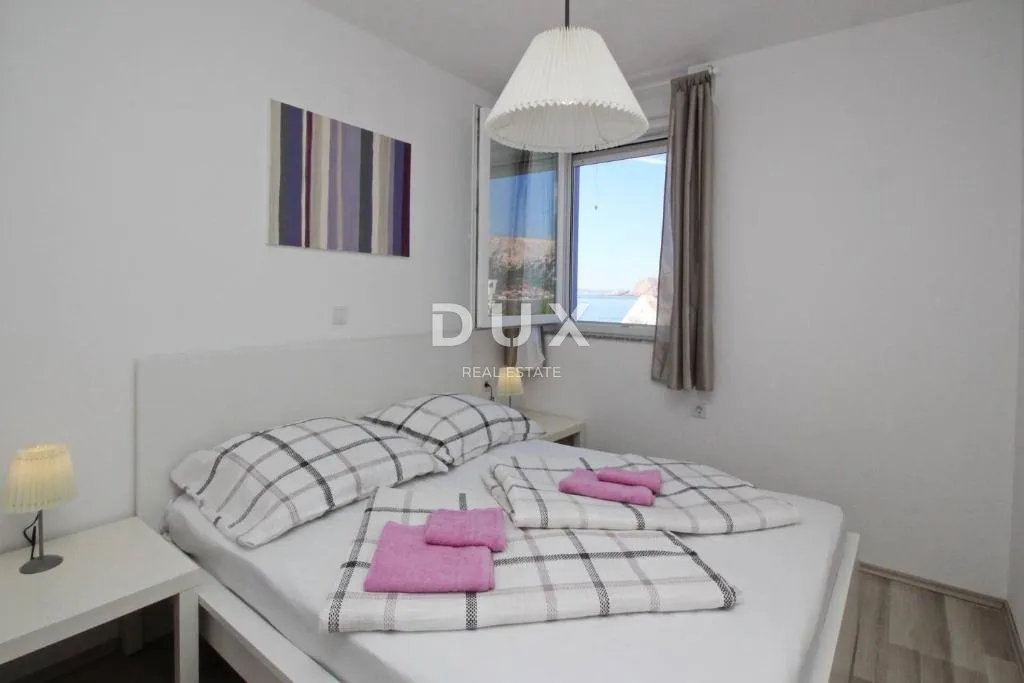 otok krk, baška - dva apartmana prvi red do mora - slika 18