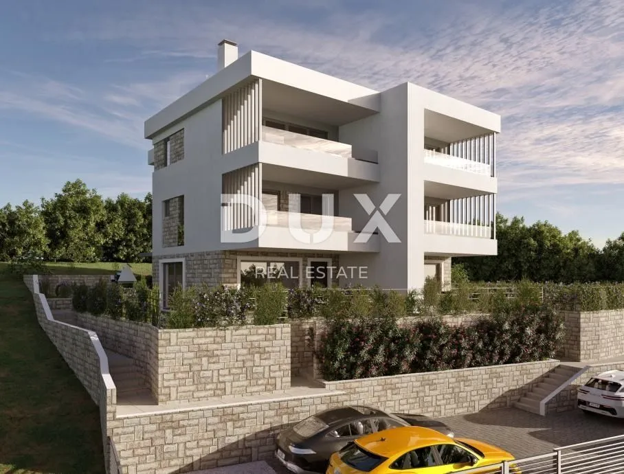CRIKVENICA, JADRANOVO- Dvoetažni stan u novogradnji s vlastitim bazenom na ekskluzivnoj lokaciji - Jadranovo, Crikvenica