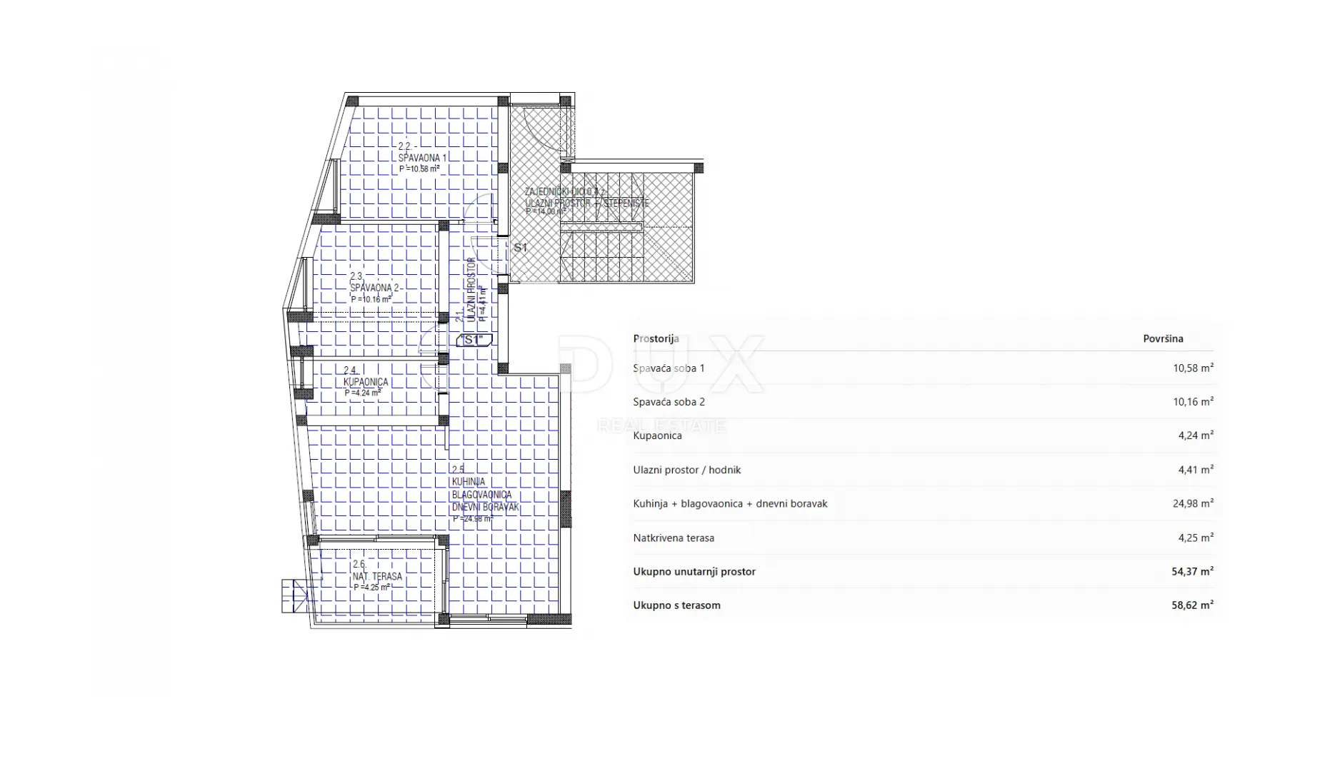 žaborić, 200 m od mora, dvosobni stan s vrtom, 74,58 m² - slika 18