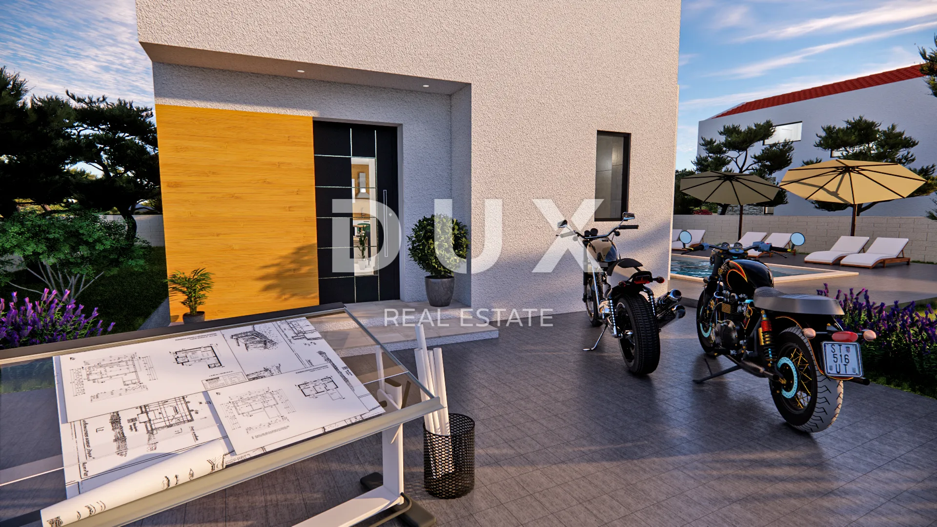 zadar, rtina - projekt s dozvolama za gradnju 6 luksuznih vila - slika 16