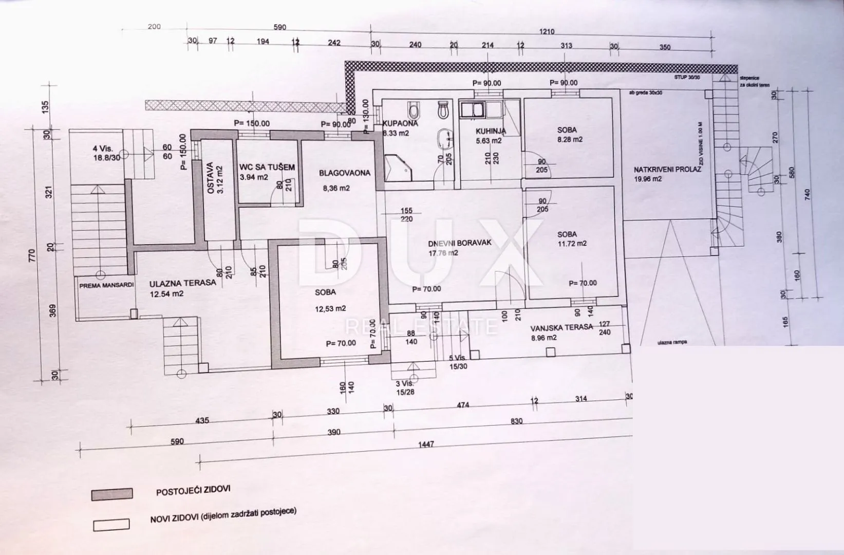 kvarner, senj, apartmanska kuća, 230 m2, prvi red od mora - slika 30