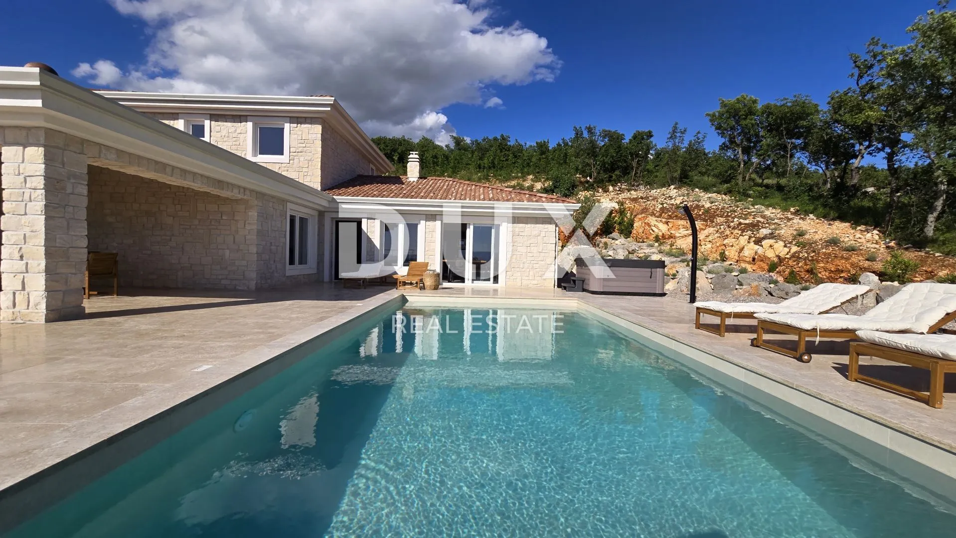 crikvenica, jadranovo - luksuzna kamena villa s grijanim bazenom - slika 6