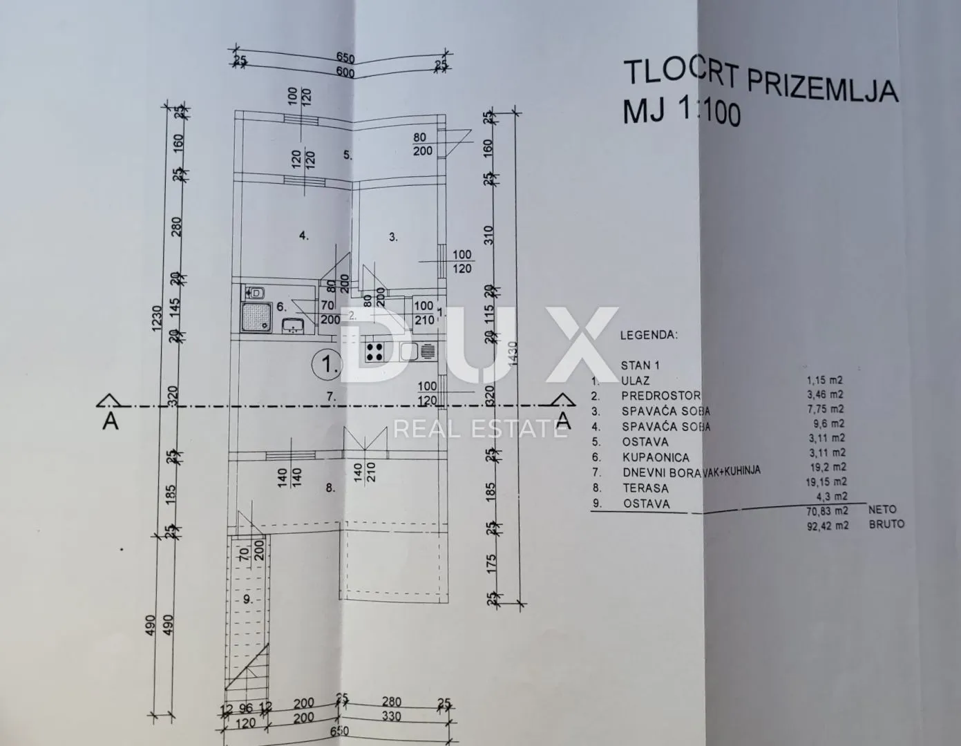 zadar, vrsi - trokatnica na mirnoj lokaciji - slika 15