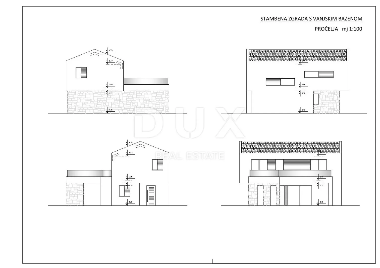 zadar, rtina - projekt s dozvolama za gradnju 6 luksuznih vila - slika 29