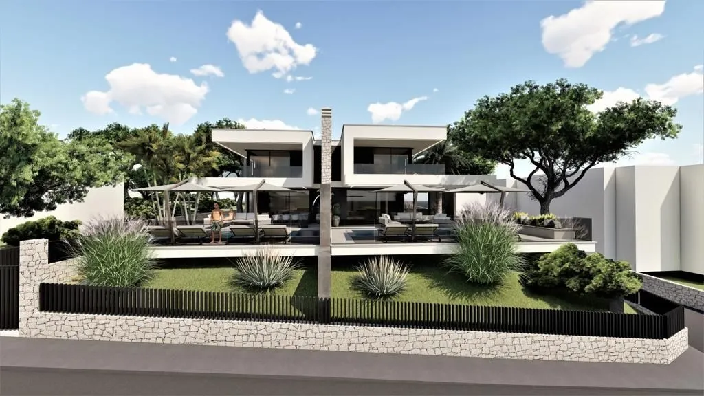 OTOK KRK, NJIVICE – Moderna vila s bazenom i panoramskim pogledom na more - Njivice, Omišalj