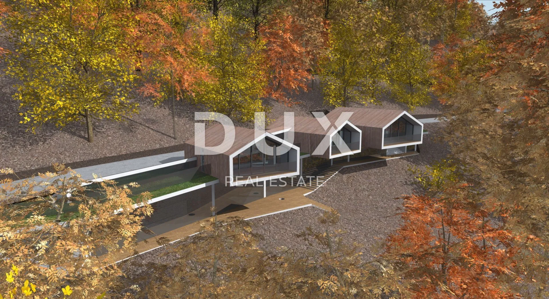 GORSKI KOTAR, FUŽINE - jedinstven projekt u srcu Gorskog kotara, građevinsko zemljište 10.700 m2 za kompleks vila blizu jezera, prilika za investiciju!