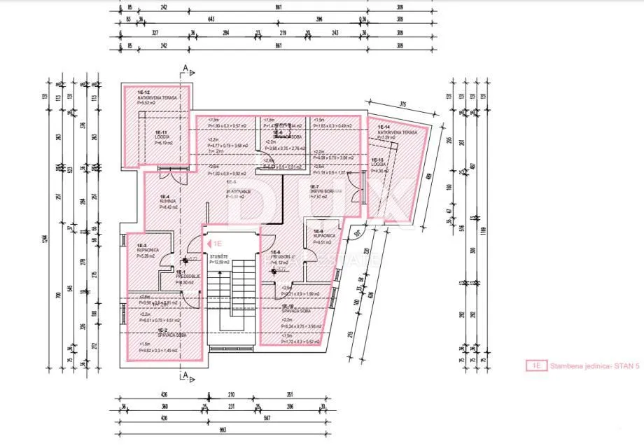 otok pag, košljun - apartman 109 m2, 200m od mora, pogled na more! - slika 17