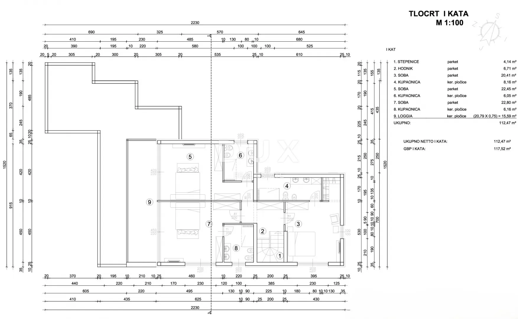 otok krk, brzac - iznimna samostojeća vila s bazenom od 50 m2 - slika 9