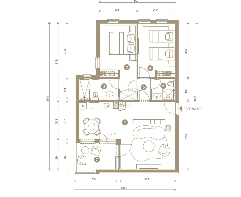 novi vinodolski – stan od 62m² u ekskluzivnom resortu, prvi red do mora s privatnom plažom - slika 34
