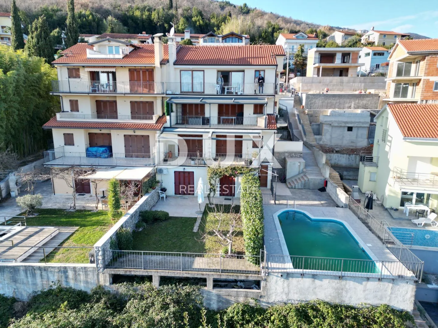 opatija, lovran - stan db+3s s prekrasnim pogledom na more + bazen + okoliš - slika 11