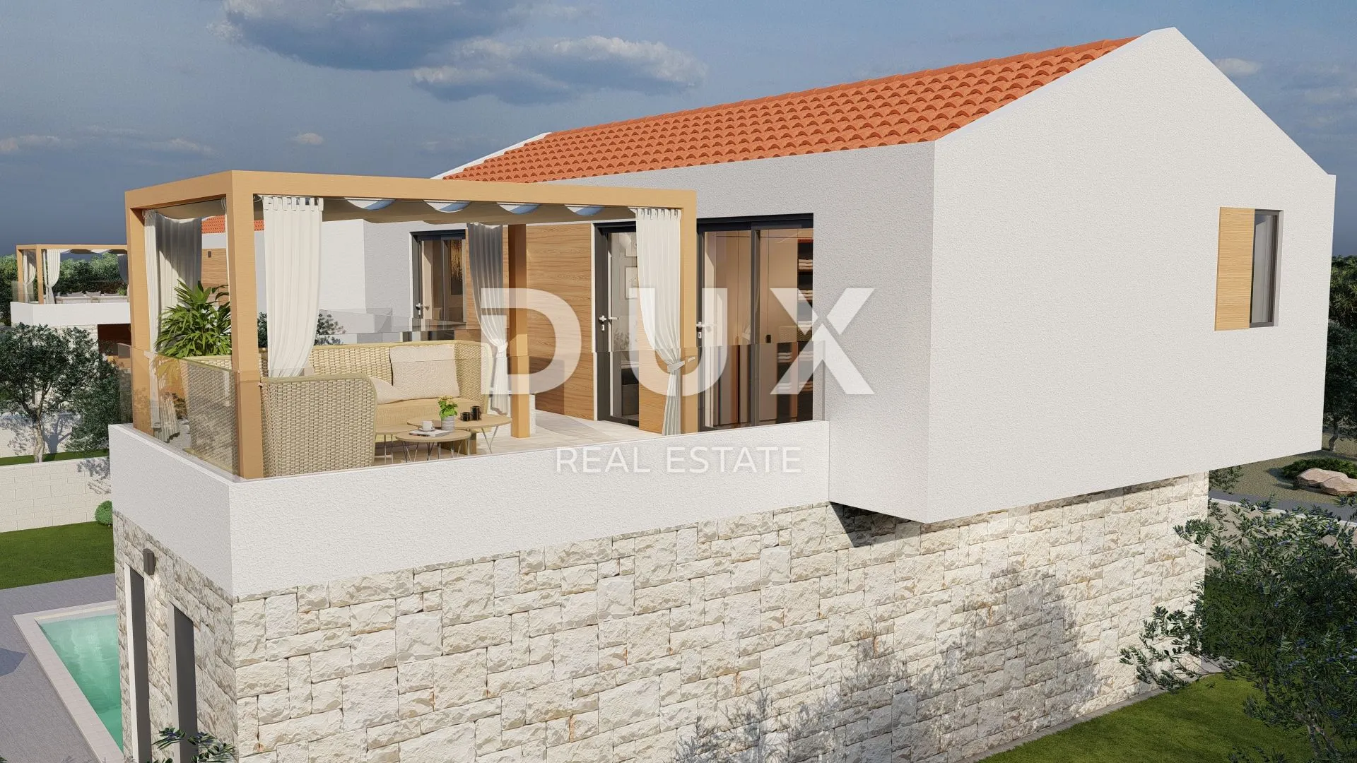 zadar, rtina - projekt s dozvolama za gradnju 6 luksuznih vila - slika 5