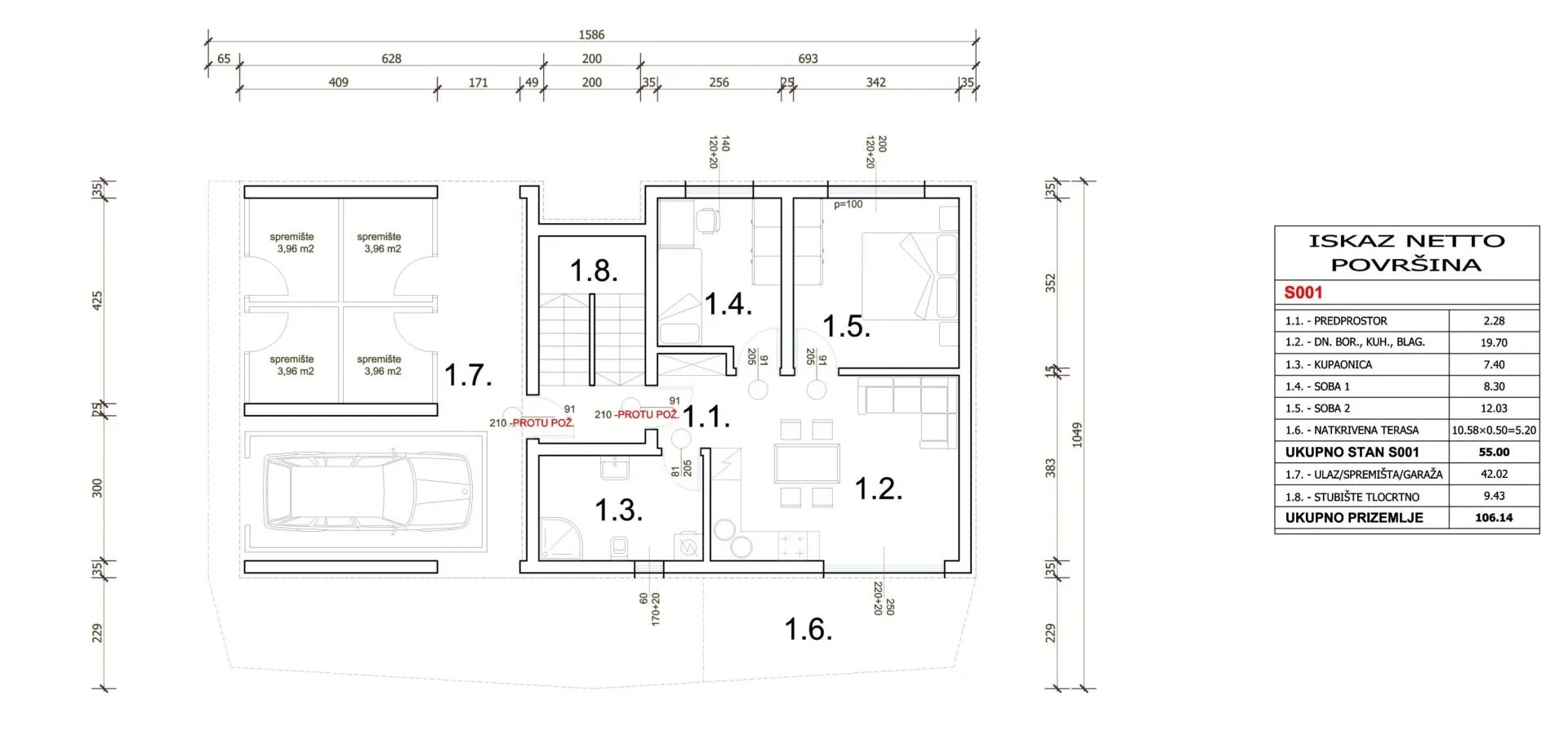istra, pula 3s+db penthouse u novogradnji 116 m2 - blizina plaže! - slika 6
