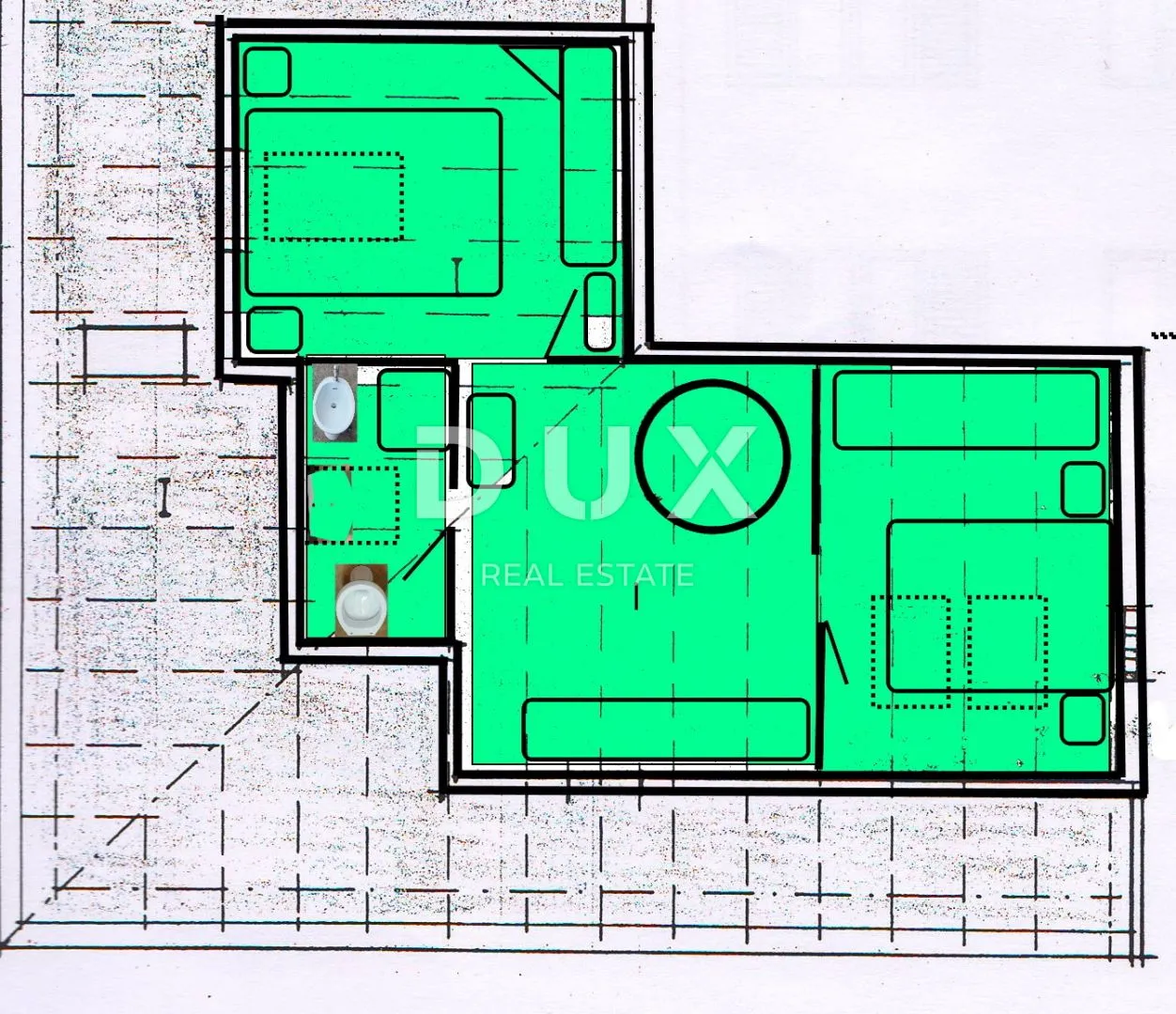 istra, rovinj - dvoetažni stan 78 m2 sa dvije garaže! - slika 18