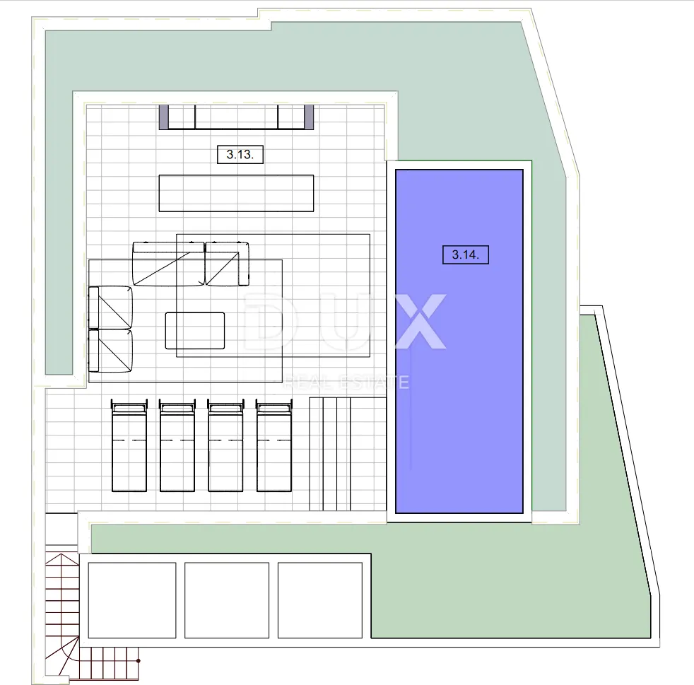 otok krk, grad krk - penthouse 3s+db sa krovnom terasom - slika 36