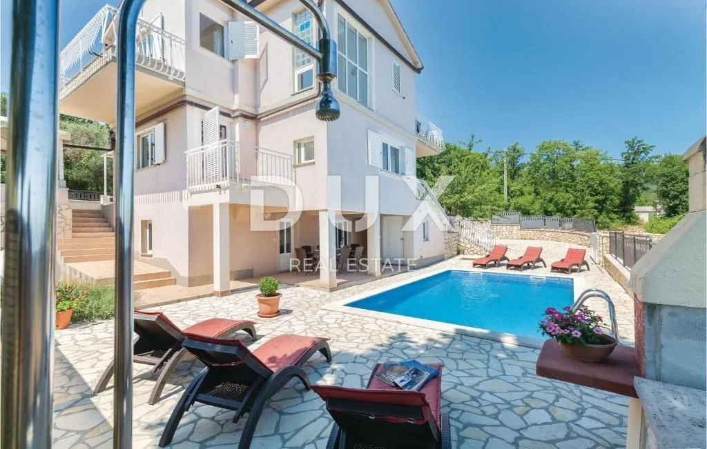 istra, rabac - kuća s bazenom i pogledom na more - slika 6