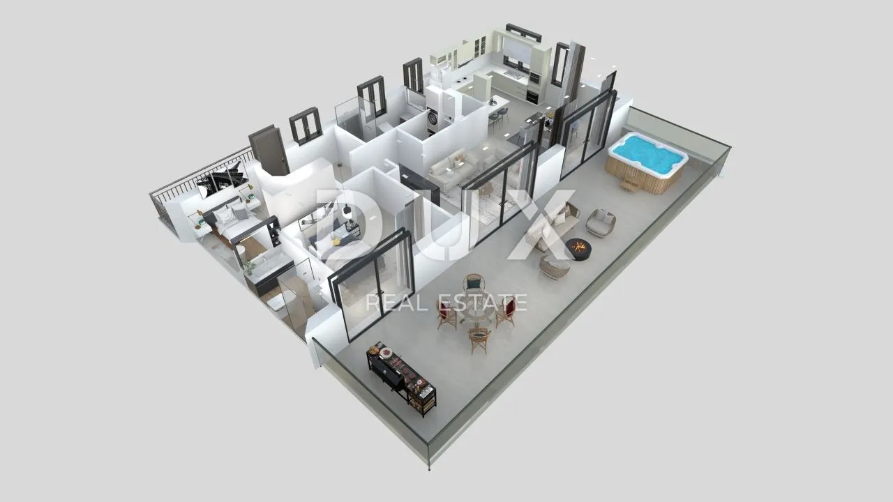 otok rab, banjol - luksuzni penthouse s pogledom na more - prilika! - slika 5