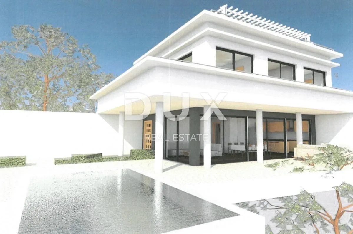 OPATIJA, LOVRAN, LIGANJ - zemljište S GRAĐEVNOM DOZVOLOM!!!! 1038m2 s panoramskim pogledom na more za stambenu zgradu - stanove - apartmane / villu s bazenom - Liganj, Lovran