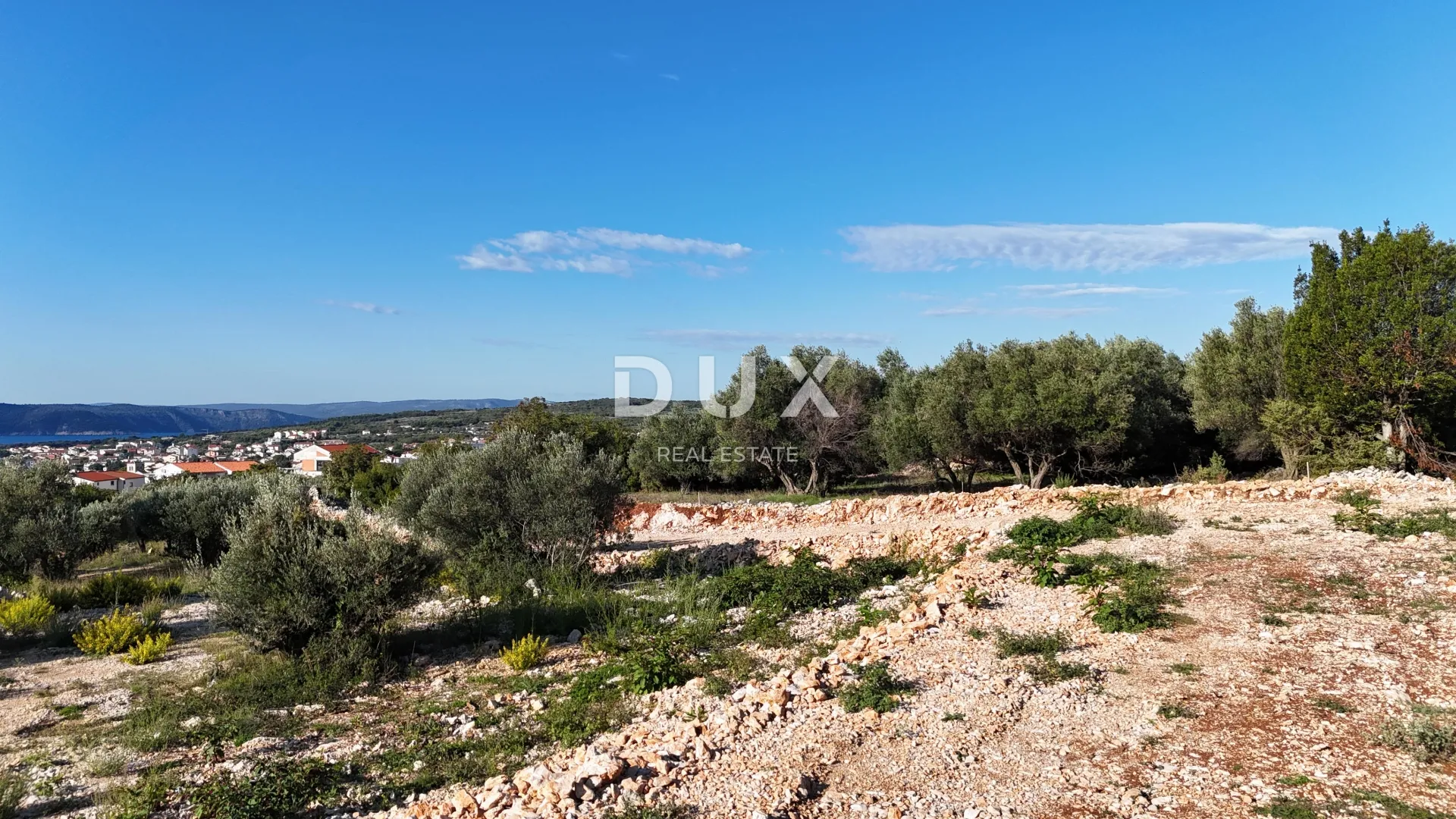 otok krk, grad krk - zemljište s pogledom na more 777m2 - prilika! - slika 4
