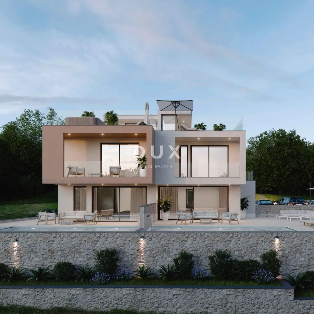 šibenik, vodice – lux duplex s bazenom, krovnom terasom i top pogledom - slika 5