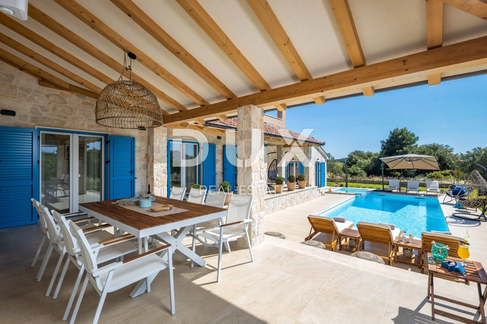otok ugljan, ugljan - prekrasna kamena vila s bazenom - slika 7