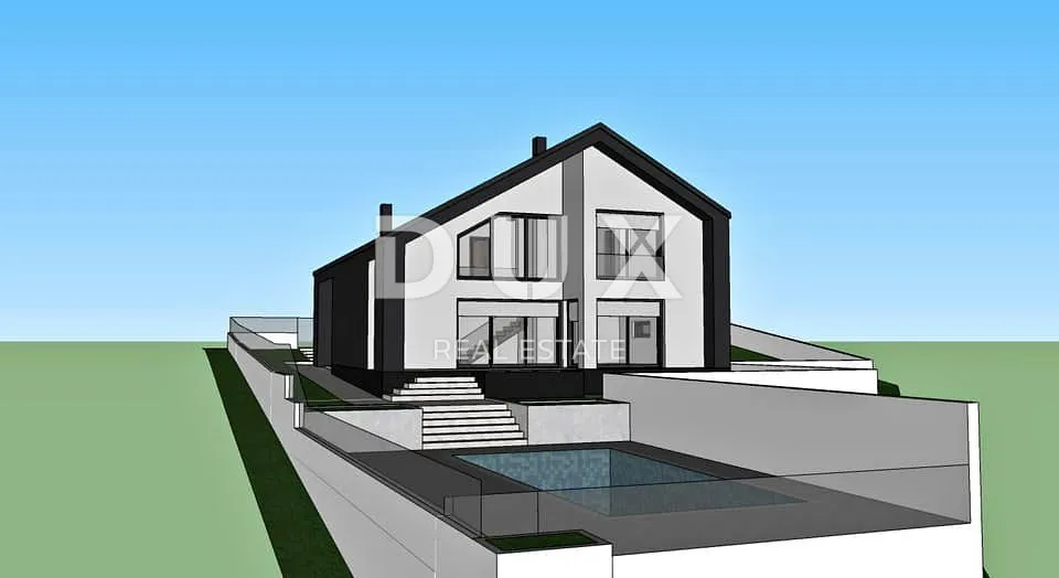 FUŽINE - Građevinsko zemljište s projektom