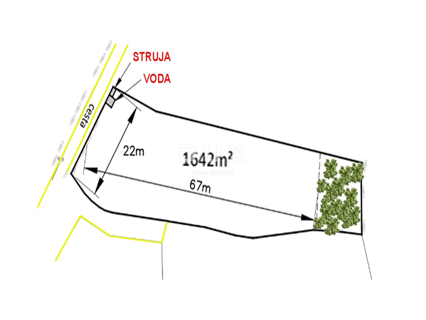 istra, tinjan - zemljište za vilu s infrastrukturom - slika 2