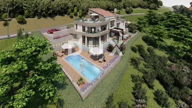 mošćenička draga - vila u izgradnji s prekrasnim pogledom - slika 10