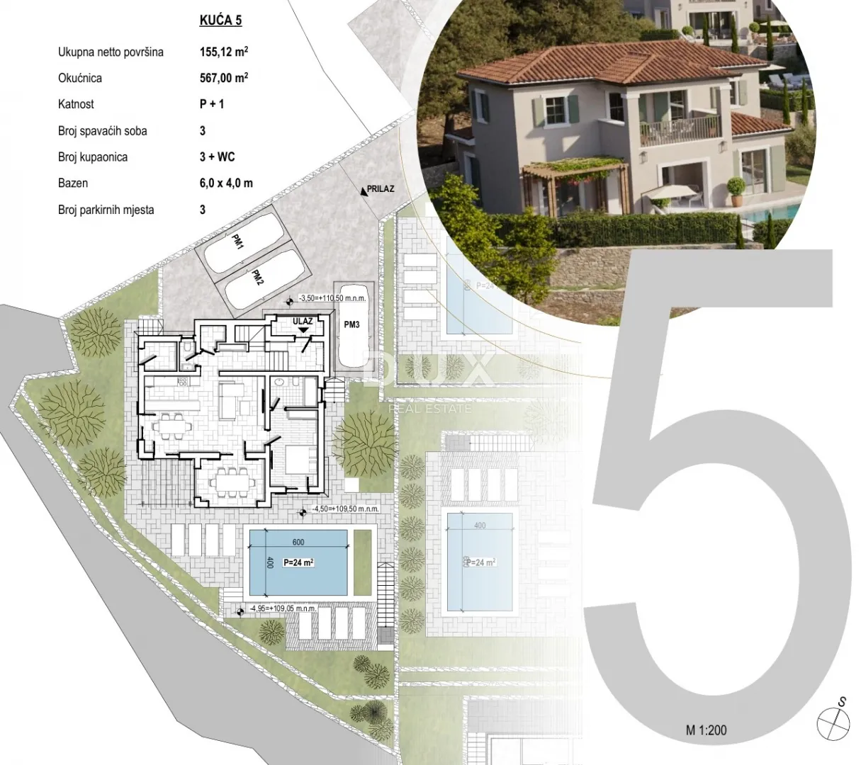 otok krk, dobrinj - luksuzna mediteranska vila s bazenom. autentični detalji! - slika 5