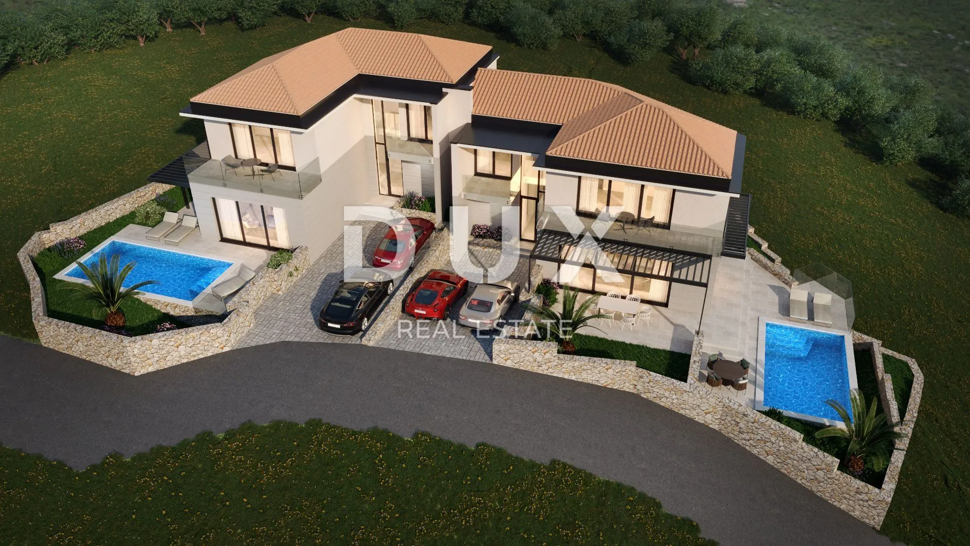 otok krk, vrbnik - dvojna kuća s pogledom na more - slika 2
