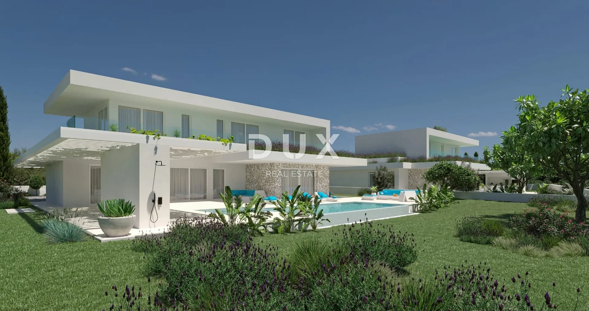 istra, poreč - luksuzna moderna vila s bazenom i garažom ispred zelene površine - slika 7