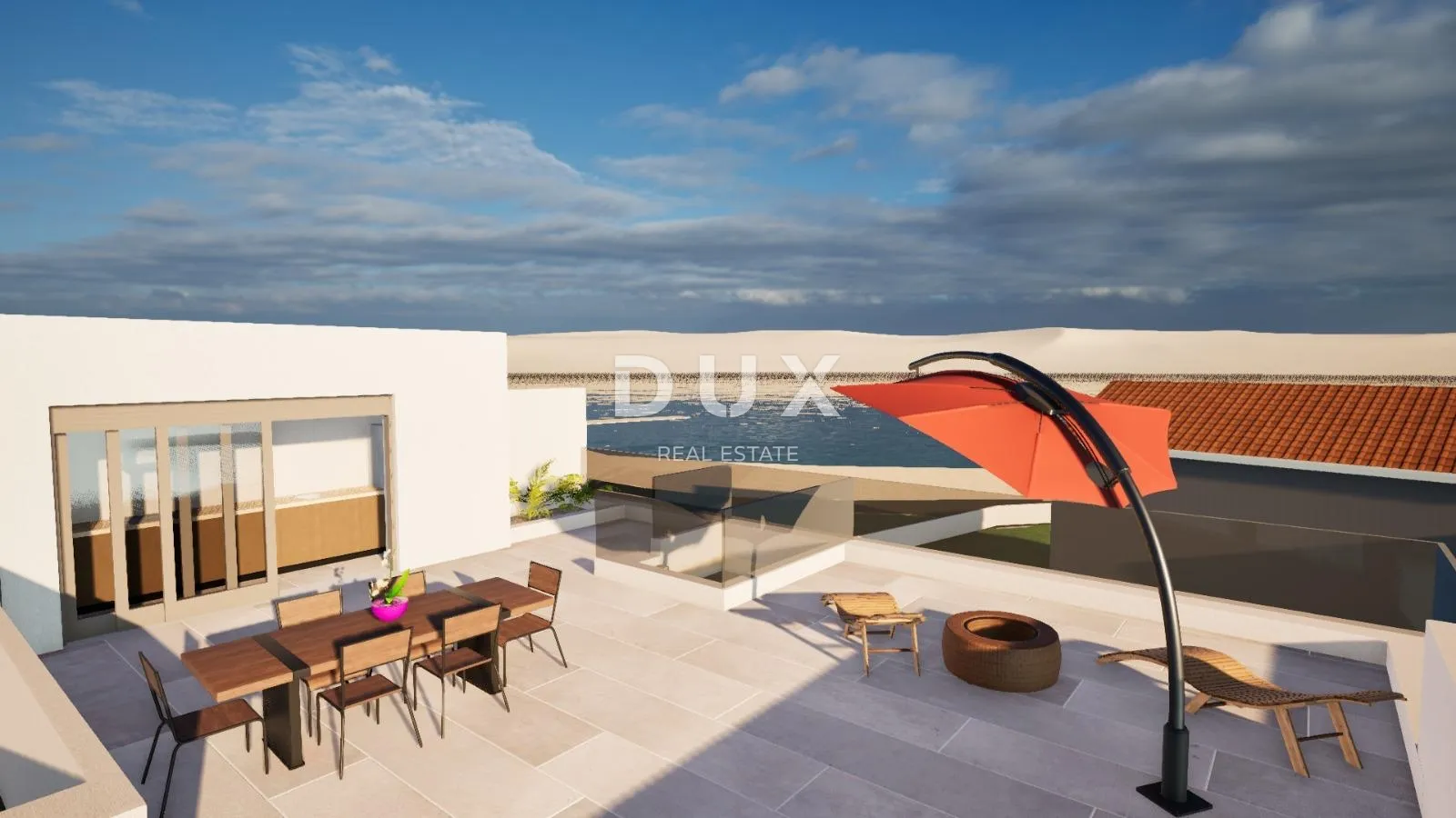 vodice, srima – jednosoban, zadnji kat, pogled, 50 m od mora - slika 4