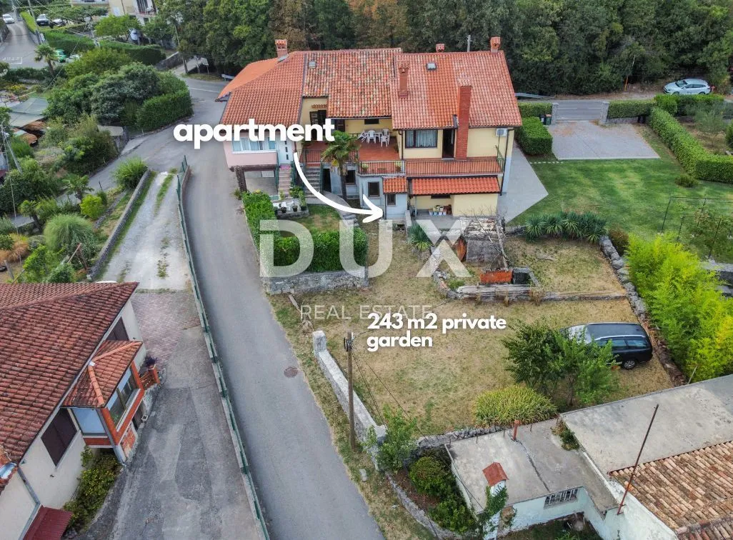 OPATIJA, POBRI - prizemlje od 120 m2 za adaptaciju, pogled na more i veliki vrt - Pobri, Opatija