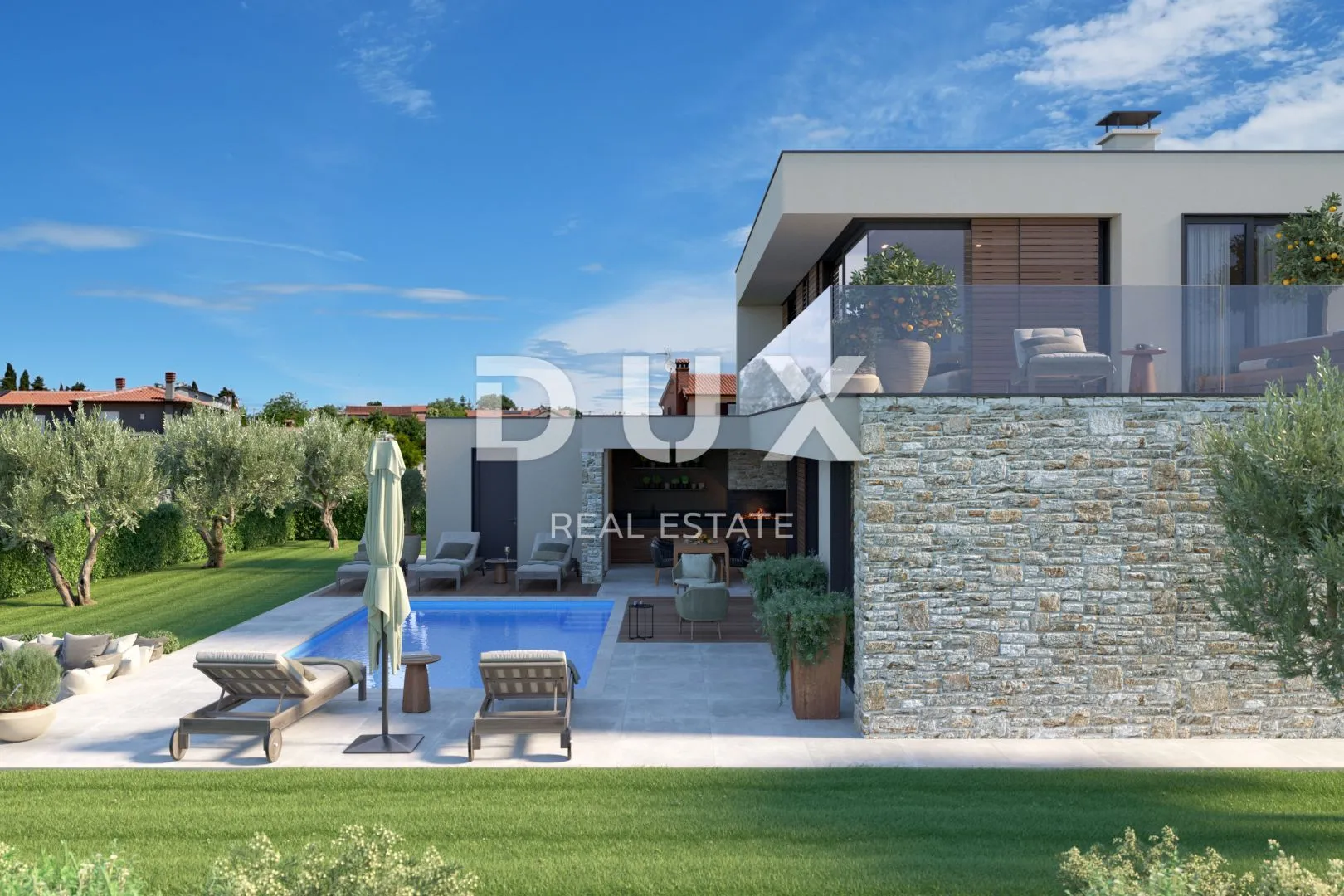 istra, poreč (okolica) - moderna vila u izgradnji sa pogledom na more - slika 3