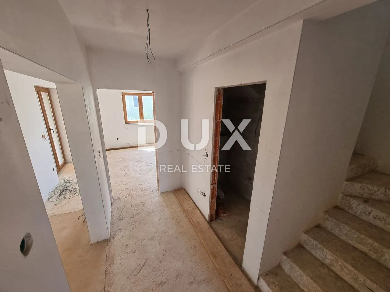 poreč, kaštelir, dvojna kuća, 121 m2, roh-bau, pogled na more - slika 9