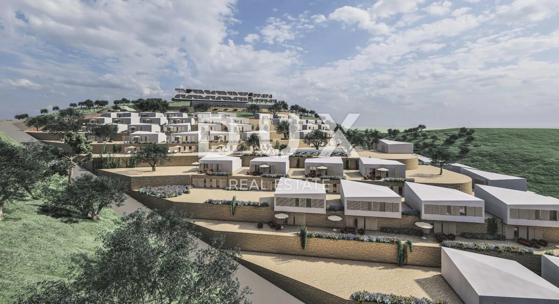 otok krk - investicijski luksuzni kompleks, 1.red do mora!! - slika 4