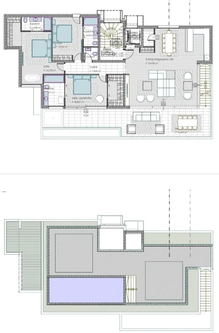 opatija, centar - ekskluzivni penthouse s pogledom, bazenom i garažom - slika 27