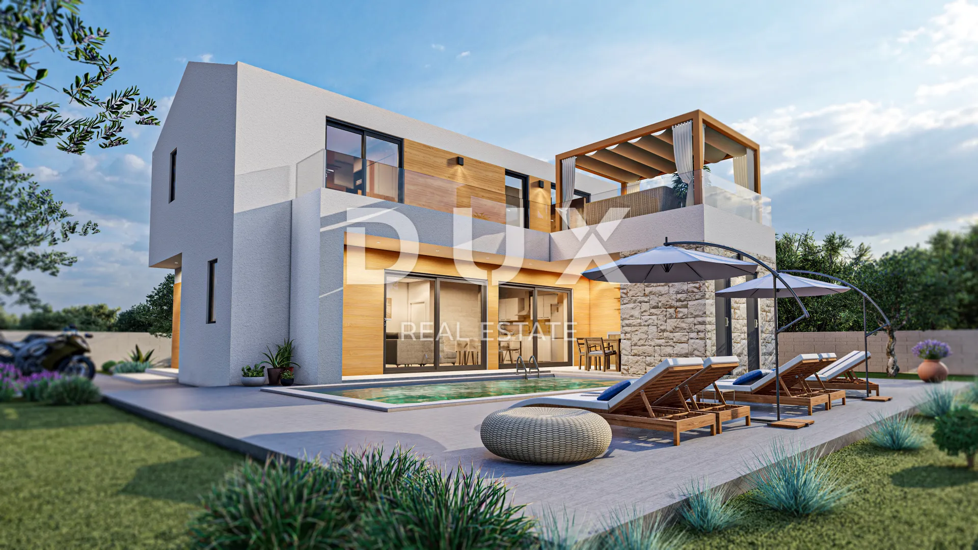 zadar, rtina - projekt s dozvolama za gradnju 6 luksuznih vila - slika 8