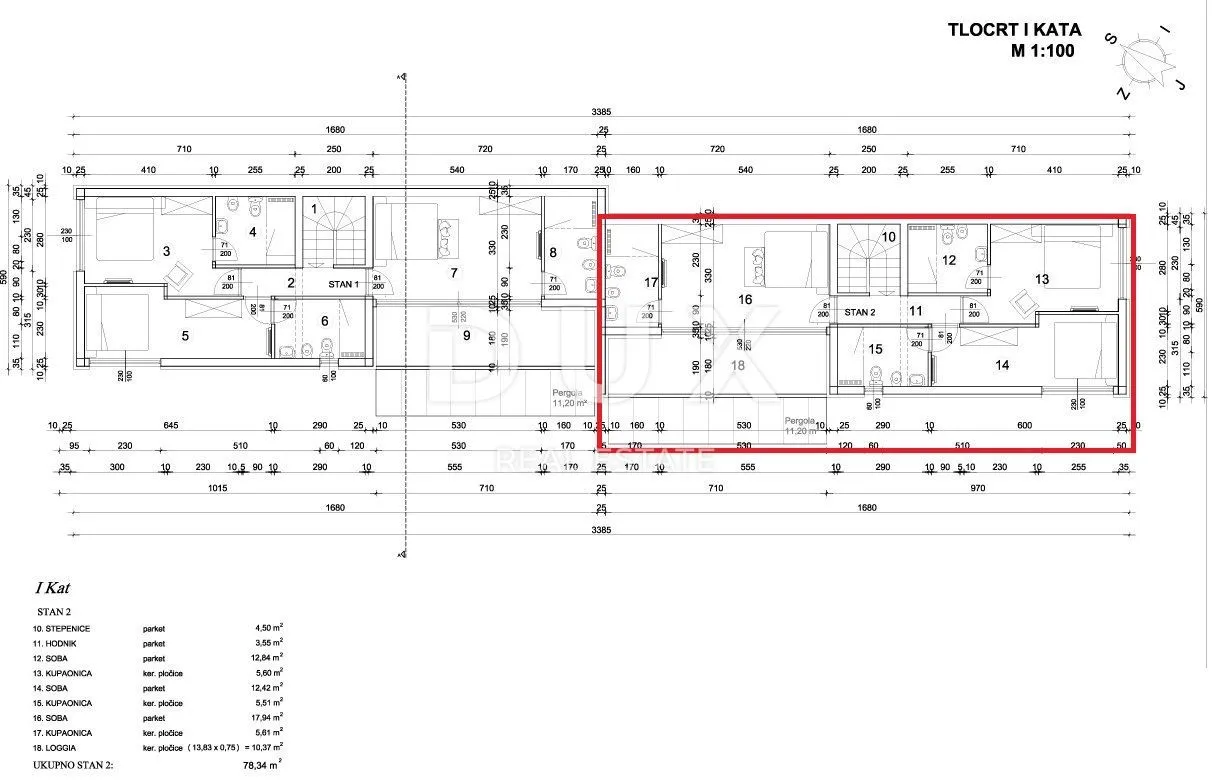 otok krk, brzac - moderna dvojnica s bazenom 40 m2 - slika 12