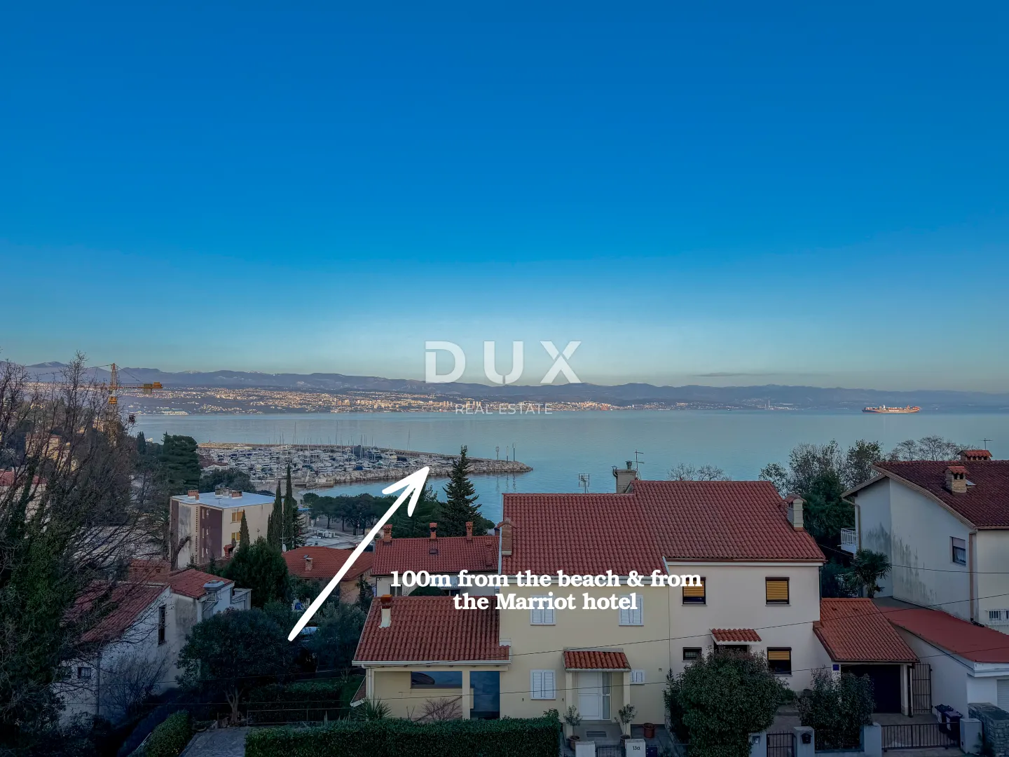 opatija, ičići, dvosobni stan, 112 m2, bazen, 100m od mora - slika 1