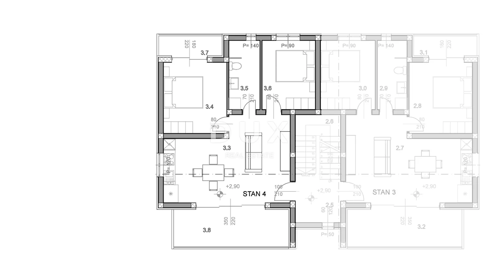 otok pag, povljana - apartman s 2 terase i pogledom - slika 7
