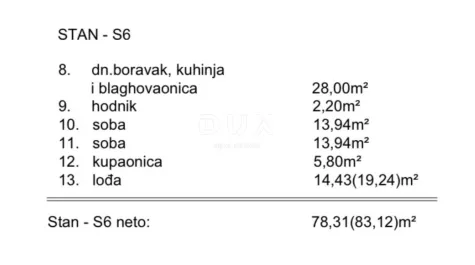 primošten, stan na drugom katu, 83 m² - slika 12