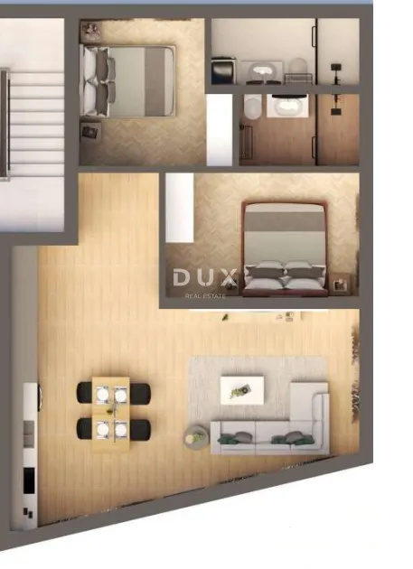 pakoštane, dvosobni penthouse, 66,7 m², novogradnja - slika 3