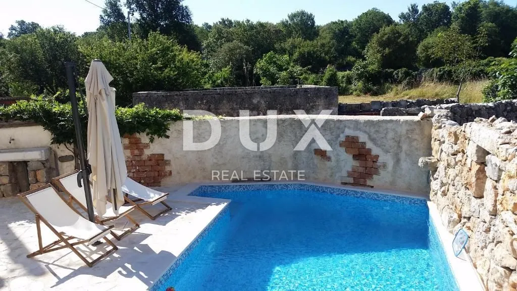 otok krk, malinska - šarmantna kamena kuća s bazenom - slika 33
